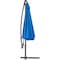 Global Industrial Cantilever Umbrella w/ Crank, Tilt & Cross Brace, Olefin Fabric, 10'W, Blue 436972BL - alternate 4